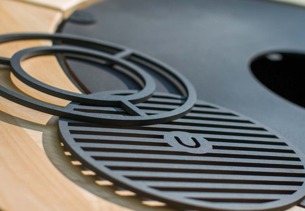 Огляд гриль столу UNO +. Багатофункціональний круглий мангал вогнище